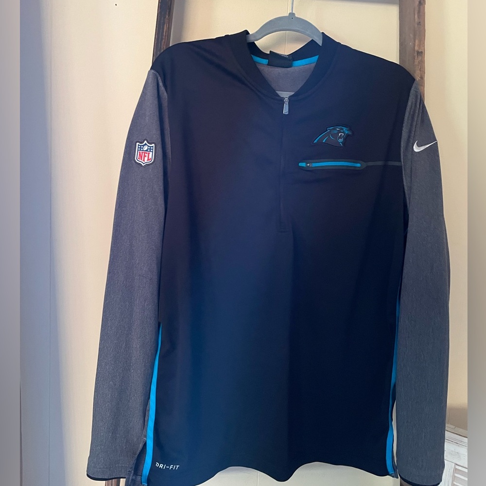 Panthers long sleeve Nike on-field pullover